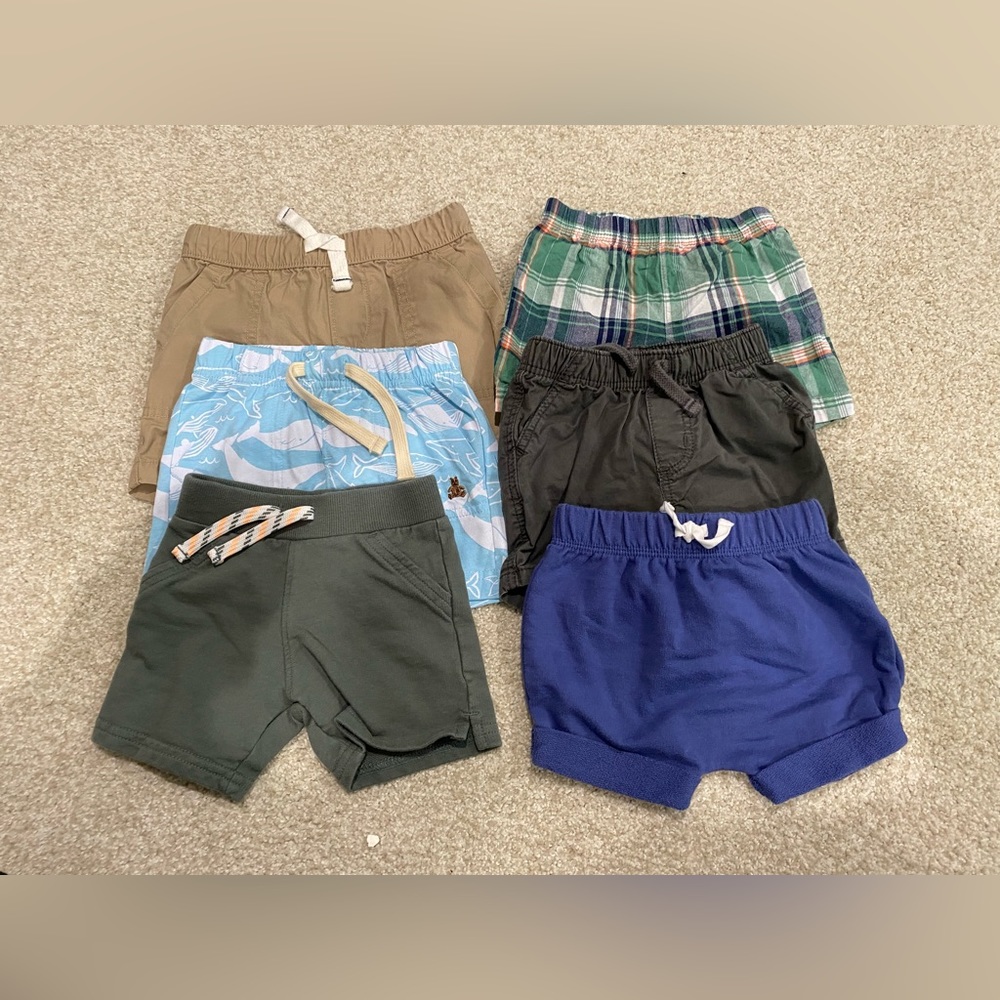 6-12 month shorts set